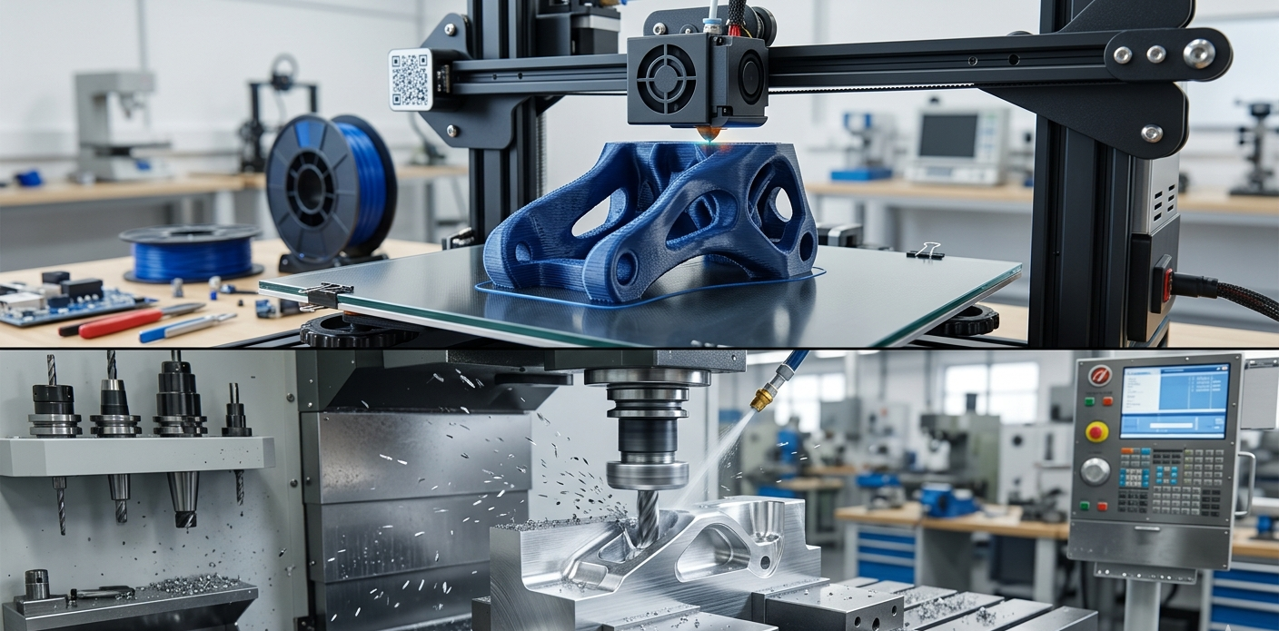 3D Printing vs CNC Machining