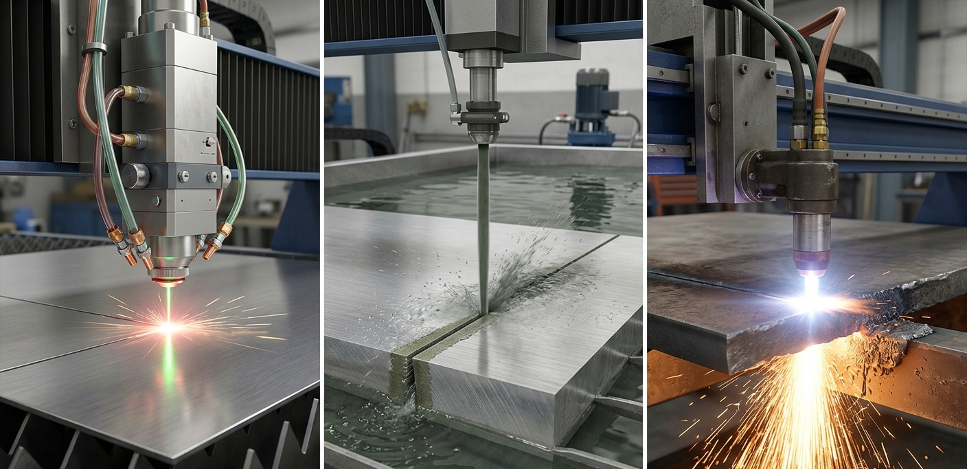 Laser Cutting vs Waterjet vs Plasma Cutting